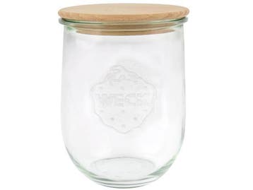 Veiling - Weck Glazen tulpenvorm 5 stuks, inhoud 1000 ml, Gebruikt