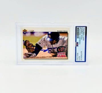 1992 Upper Deck MLB Sammy Sosa Signed Trading Card - PSA, Nieuw