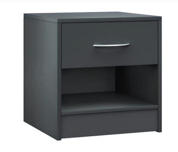 Nachtkastje Kiel Antraciet 41x39x28cm (Slaapkamer), Verzenden, Nieuw