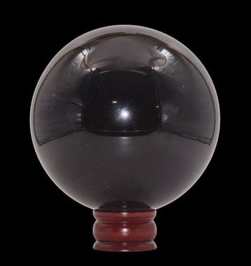 Grote 5,8 kg zwarte obsidiaan kristallen bol – 17 cm –, Verzamelen