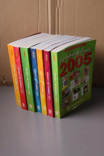 Wereld 2005/2011 - 7 Yvert&Tellier catalogi in Full Colour, Gestempeld