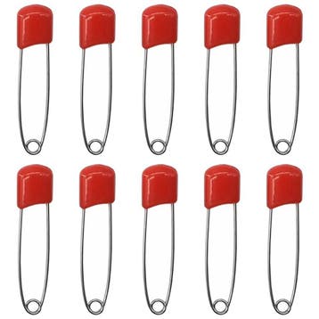 Fako Bijoux - 10 Veiligheidsspelden Met Beschermkap -, Sieraden, Tassen en Uiterlijk, Broches, Verzenden, Nieuw