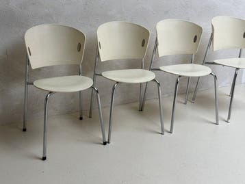 Eetkamerstoel (4) - Chroom - GIO Bontempi