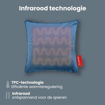 2dekans | Auronic Warmtekussen - Velvet - 45x45 - Draadloos, Ophalen of Verzenden, Zo goed als nieuw