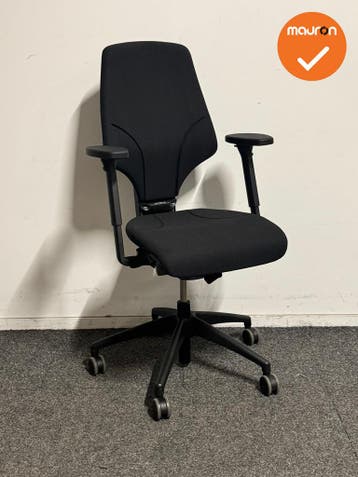 Giroflex 64 - Bureaustoel - Zwart - Refurbished, Werkplek, Ophalen of Verzenden, Gebruikt, Stoel
