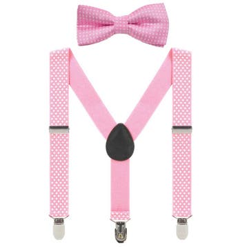 Fako Fashion - Kinder Bretels Met Vlinderstrik - Stipjes -, Verzenden, Nieuw