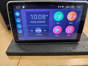 1DIN 10 inch android autoradio met carplay, Verzenden, Zo goed als nieuw