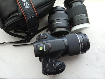 Sony Alpha A58 SLT + 3 DT lenses (18-55mm, 18-70mm,, Nieuw