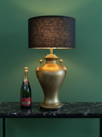 Tafellamp - Prachtige extra grote chique lamp - Gelakt, Nieuw