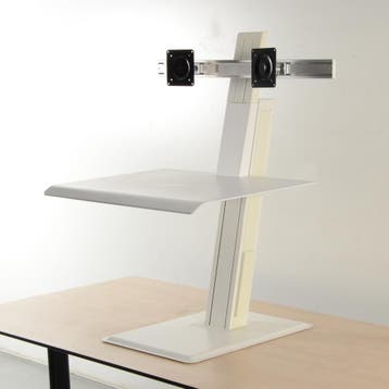 Humanscale Quickstand eco zit-sta verhoger, wit, geschikt, Huis en Inrichting, Bureaus, Ophalen of Verzenden, Nieuw