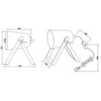 LED Tafellamp - Tafelverlichting - Trion Maryla - E27, Huis en Inrichting, Lampen | Tafellampen, Ophalen of Verzenden, Nieuw, Hout