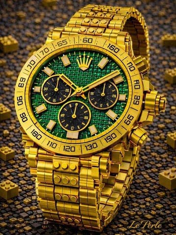Lego MOC (My own creation) - Luxury Gold Watch LEGO Style, Nieuw