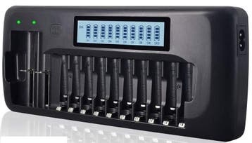 DrPhone BL12 Batterijlader 12-slots 1.2V AA/AAA/ NiMH & Li-I, Verzenden, Nieuw