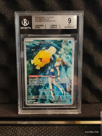 Pokémon - 1 Graded card - Mistys Psyduck 193 Foil - Beckett, Nieuw