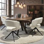 Eetkamerstoel Claude wit | Aanbieding, Huis en Inrichting, Ophalen of Verzenden, Nieuw