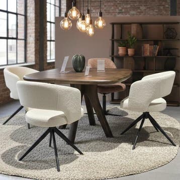 Eetkamerstoel Claude wit | Aanbieding, Ophalen of Verzenden, Nieuw