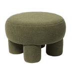 Teddy poef dodo - groen - ø52x31 cm, Huis en Inrichting, Banken | Voetenbanken en Poefen, Verzenden, Nieuw