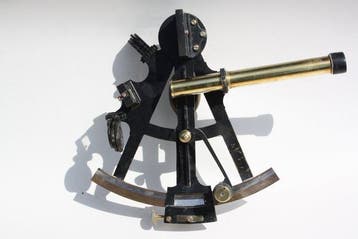 Sextant - Gegoten messing - L.J.Harri Amsterdam - Antique
