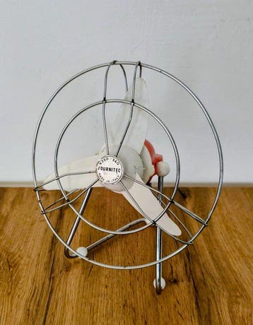 fournitec Elektrische ventilator - Gechromen metaal