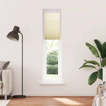 vidaXL Plissé rolgordijn 40x200 cm stofbreedte 39,4 cm, Verzenden, Nieuw, Crème