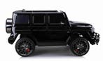 24V Mercedes-Benz G-WAGON, zwart paint,2 pers, BT, FM 4WD, Ophalen of Verzenden, Nieuw