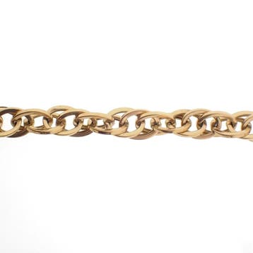 Gouden fantasieschakel ketting, Ophalen of Verzenden, Gebruikt, Overige kleuren, Goud