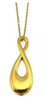Assieraad, ashanger: gedenkteken infinity goud, Sieraden, Tassen en Uiterlijk, Kettinghangers, Nieuw, Goud, Overige materialen