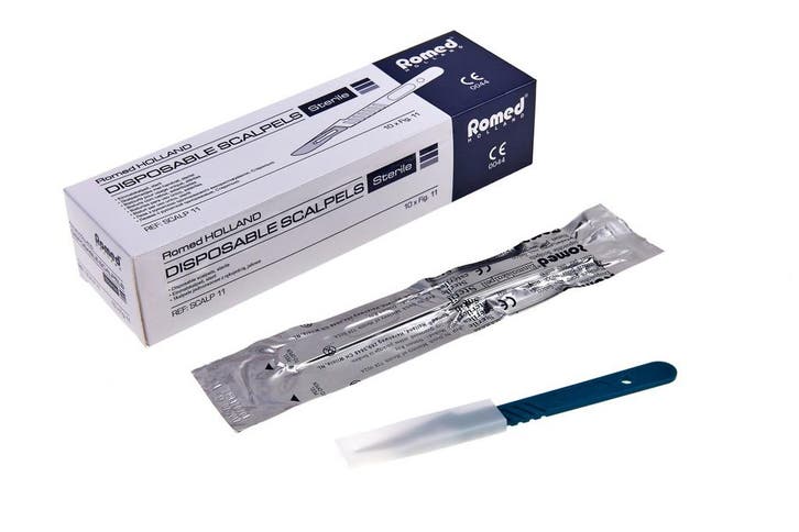 Romed Scalpelmesjes compleet met handvat, SCALP-22, nummer 2, Diversen, Verpleegmiddelen, Nieuw, Verzenden