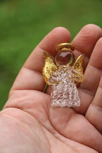 engel van glas - Kerstdecoratie (6) - Glas, Diversen, Nieuw