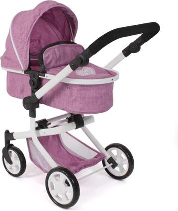 Poppenwagen 2-in-1 Mika - Jeans Roze | Retourdeal 34% Kor..., Ophalen of Verzenden, Zo goed als nieuw, Overige typen