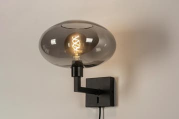 Rietveld Wandlampen - Zwart, Grijs - Glas, Metaal, Verzenden, Nieuw