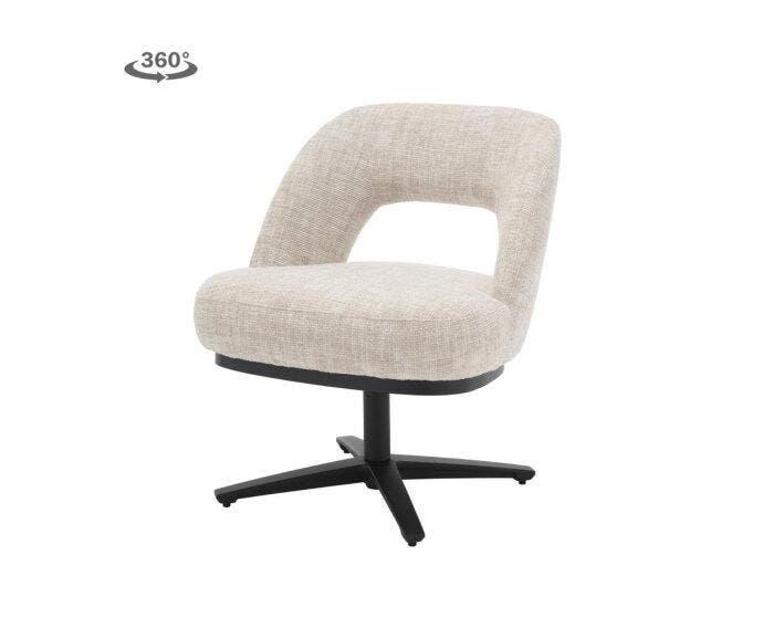 Tower Living Eetkamerstoel Caldes draaibaar Chenille - TED, Huis en Inrichting, Stoelen, Nieuw, Ophalen of Verzenden