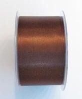 1 meter Brede Satijnlint Bruin 50 mm (Lint voor armbandjes), Ophalen of Verzenden, Nieuw, Draad