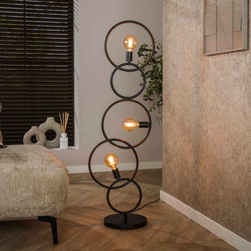*WOONWINKEL* Vloerlamp Metalen Ringen, Verzenden, Nieuw