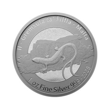 II-Gremxula ta’ Filfla 2025 Zilveren munt .999 1 oz - 5€