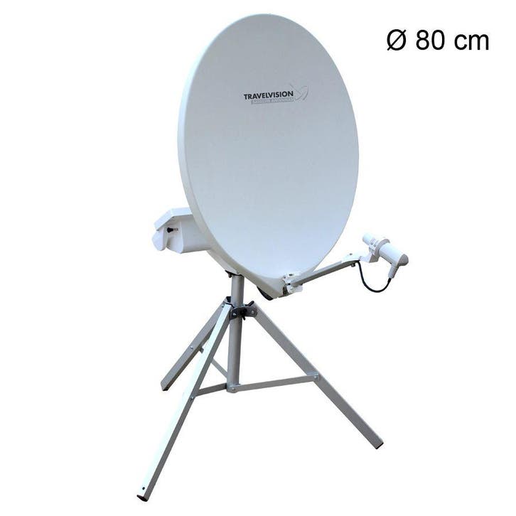 Travel Vision R7 80cm Volautomatisch Portable SatSystem, Caravans en Kamperen, Kampeeraccessoires, Nieuw, Ophalen of Verzenden
