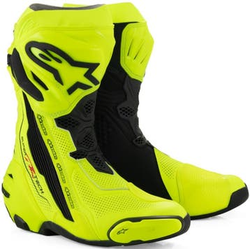 Alpinestars Supertech R Vented Fluo Geel Zwart Motorlaarzen, Nieuw met kaartje, Alpinestars, Laarzen, Heren