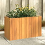 vidaXL Plantenbak 59x27,5x35 cm massief acaciahout, Tuin en Terras, Bloembakken en Plantenbakken, Verzenden, Nieuw, Hout