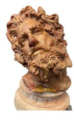 sculptuur, Testa di centauro Chirone - 37 cm - Was, Antiek en Kunst, Antiek | Keramiek en Aardewerk