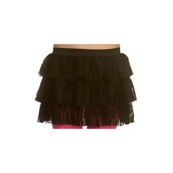 Rokje Zwart met Kant Onesize, Verzenden, Nieuw, Feestartikel