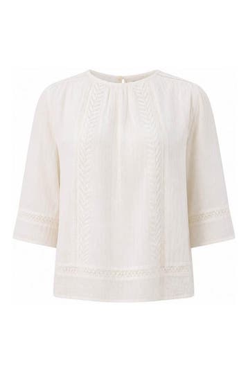 Suncoo Blouse in maat M Wit, Suncoo, Verzenden, Zo goed als nieuw, Wit