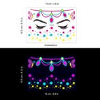 Gezicht Sticker Glow in the Dark Set van 3 (verschillende), Ophalen of Verzenden, Nieuw