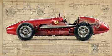 Artxlife - Ascari Ferrari 500 F2 Drawings, Nieuw