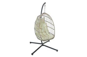 Buitenstoel Creme | Inklapbaar | A-kwaliteit | OP=OP, Tuin en Terras, Ophalen of Verzenden, Nieuw, Wicker, Inklapbaar