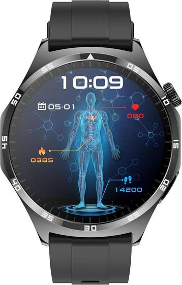 Sport Horloge IP68 | iOS & Android | Laatste Stuk!, Hartslag, Zwart, Zo goed als nieuw, Waterdicht