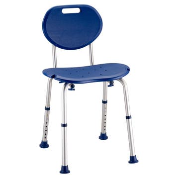 Douchestoel ovaal met handgrepen - Blauw, Ophalen of Verzenden, Nieuw