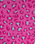 Katoen Voile Panter Roze, Nieuw, Roze