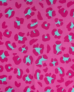 Katoen Voile Panter Roze, Hobby en Vrije tijd, Stoffen en Lappen, Roze, Nieuw