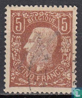 België - Koning Leopold II - 1878, Postzegels en Munten, Postzegels | Europa | België, Verzenden, Gestempeld