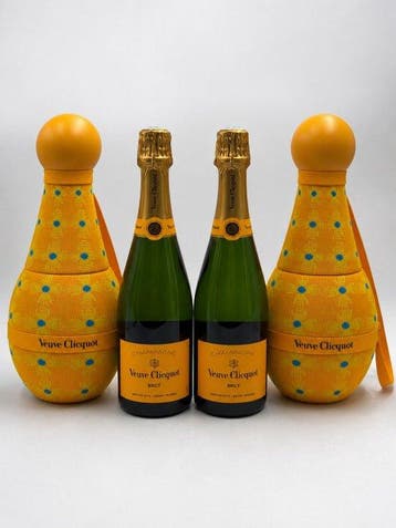 Veuve Clicquot, veuve sun Totem - Champagne Brut - 2 Flessen, Nieuw